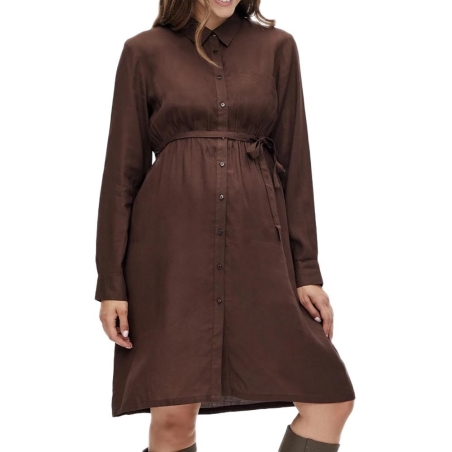 Robe Marron Femme Mamalicious Lia