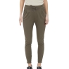 Pantalon Kaki Marron Femme Meva