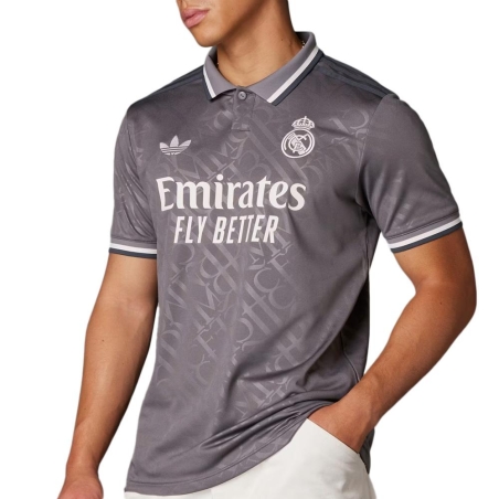 Real Madrid Maillot de football Gris Homme Adidas 24/25 Troisième maillot