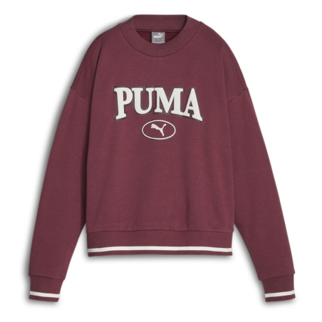 Sweat Bordeaux Femme Puma W Squad Crew