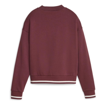 Sweat Bordeaux Femme Puma W Squad Crew