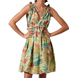 Robe Verte à Motifs Femme Kaporal CRISSE