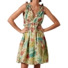 Robe Verte à Motifs Femme Kaporal CRISSE