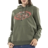 Sweat à Capuche Kaki Femme Von Dutch Uni Print