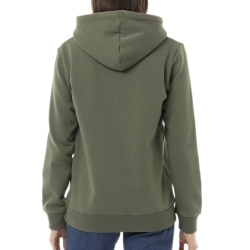 Sweat à Capuche Kaki Femme Von Dutch Uni Print
