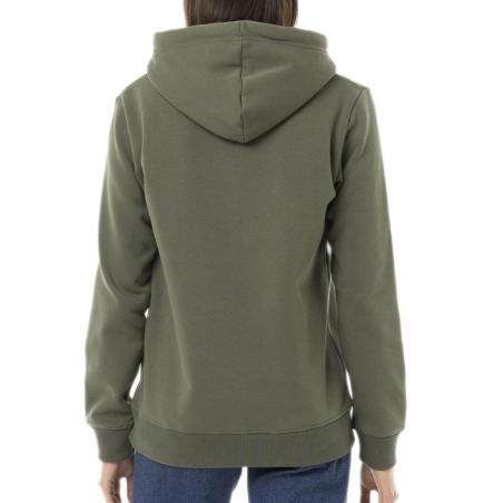 Sweat à Capuche Kaki Femme Von Dutch Uni Print