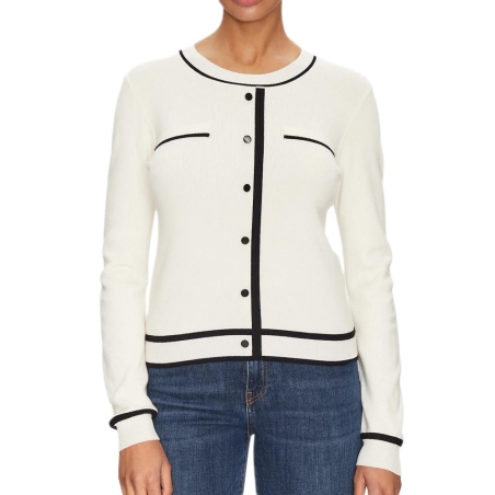 Pull Écru Femme Morgan Bicolore