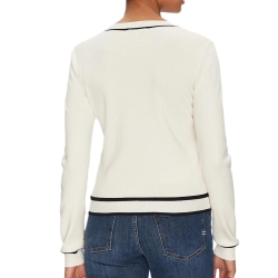 Pull Écru Femme Morgan Bicolore
