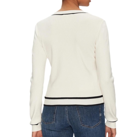 Pull Écru Femme Morgan Bicolore