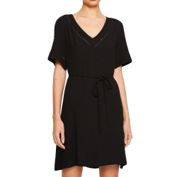Robe Noir Femme Vila Detail