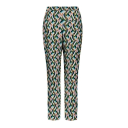 Pantalon Vert/Bleu à Motifs Femme Only