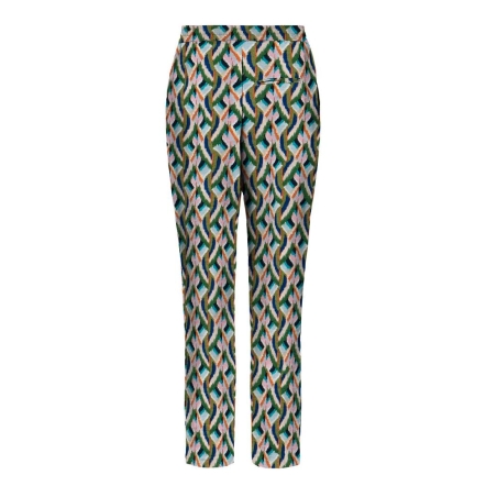 Pantalon Vert/Bleu à Motifs Femme Only