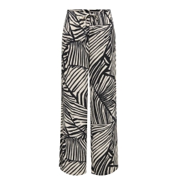 Pantalon fluide Beige/Noire Femme JDY Ebbie