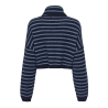 Pull Col roulé Bleu/Noir Femme Only Talio