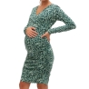 Robe de Grossesse Verte Femme Mamalicious Lebba