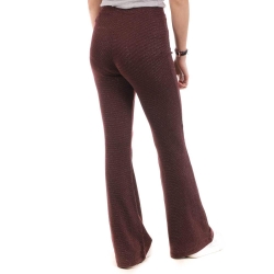 Pantalon Fluide Bordeaux Femme Only Flared