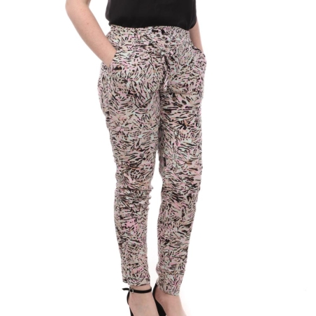 Pantalon Rose/Turquoise/Beige Femme Vero Moda Easy