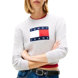 Pull Gris Femme Tommy Hilfiger Tjw Sparkle Flag