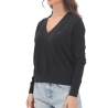 Pull Noir Femme Tommy Hilfiger Vneck