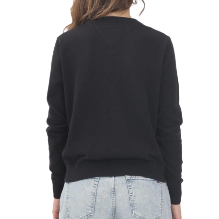 Pull Noir Femme Tommy Hilfiger Vneck