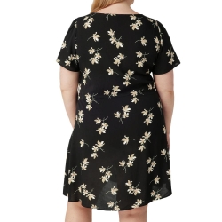 Robe Noir à Motifs Femme Vero Moda Curve Easy S
