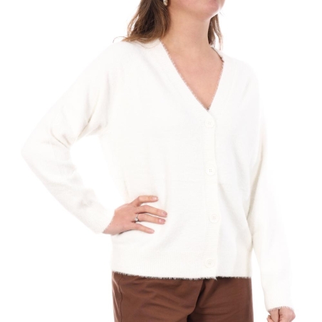 Gilet Blanc Femme Lee Cooper Ocadola