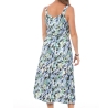 Robe Blanche/Bleu à Motifs Femme Vero Moda Easy Strap