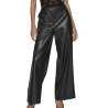 Pantalon Similicuir Noir Femme Vila Vielie Wide