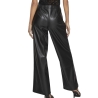 Pantalon Similicuir Noir Femme Vila Vielie Wide