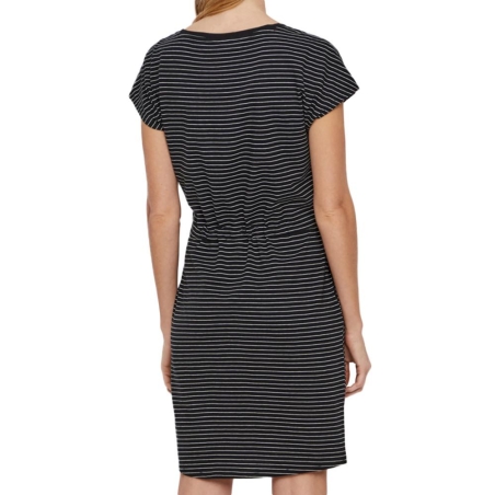 Robe Noir à rayures Femme Vero Moda Mapril