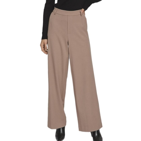 Pantalon Beige fluide Femme Vila Vivarone