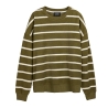 Sweat Kaki/Blanc Femme Teddy Smith Andy