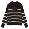 Pull Noir/beige Femme Vero Moda Saba