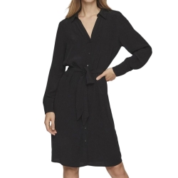 Robe Chemise Noir Femme Vila Fini