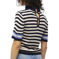 Pull Beige/Noir Femme Object Danya
