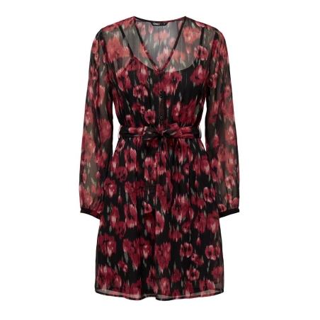 Robe Rouge/Noire Femme Only Marise