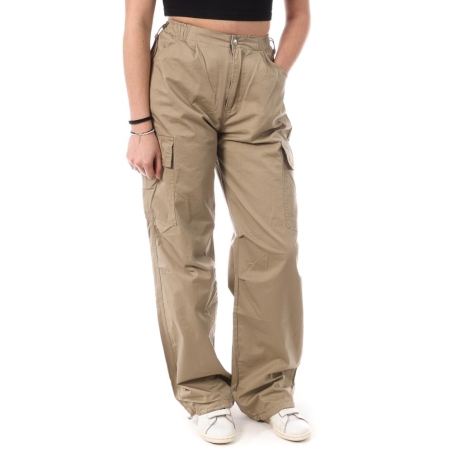 Pantalon Cargo Marron Femme Monday Premium 3178