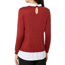 Pull Bordeaux Femme Jacqueline de Yong Tara