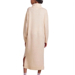 Robe Pull Beige Femme Pieces Rollneck Knit