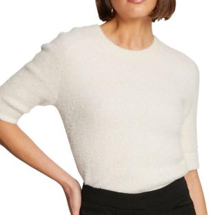 Pull Manches Courtes Ecru Femme Morgan MTOM