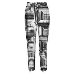 Pantalon fluide Noir/Blanc Femme Vero Moda Joy