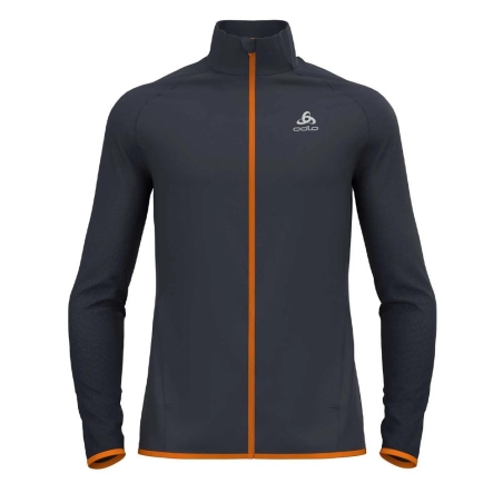 Veste de Running Gris/Orange Homme Odlo Zeroweight