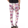 Pantalon Blanc/Rose/Vert à Motifs Femme Only