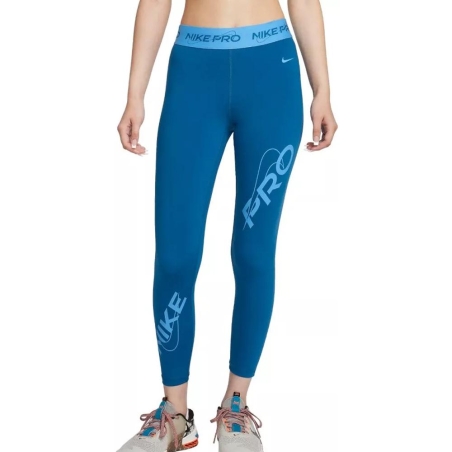 Legging Bleu Femme Nike 7/8 training PRO