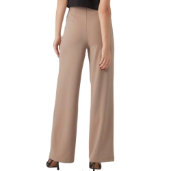 Pantalon Fluide Beige Femme VERO MODA Wide