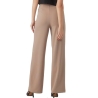Pantalon Fluide Beige Femme VERO MODA Wide