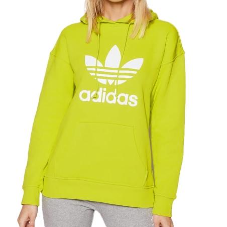 Sweat à Capuche Vert Femme Adidas Hoodie