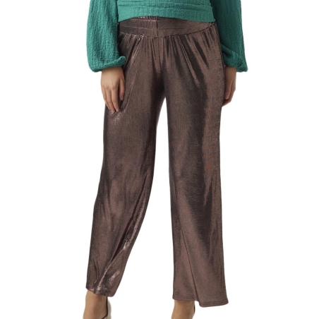 Pantalon Ample Violet Femme Mamalicious