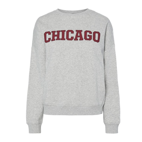 Sweat Gris Femme Pieces Sasie
