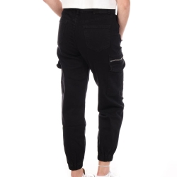 Pantalon Cargo Ceinture Noir Femme Monday Premium LW-357